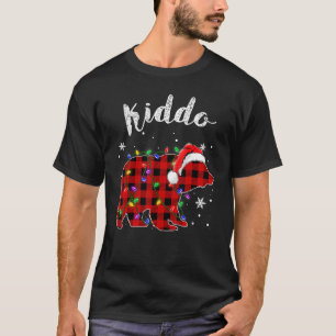 T-shirt Red Plaid Kiddo Bear Buffalo Family Pajama Christa