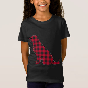 T-Shirt Red Plaid Labrador Retriever Amoureux des chiens C