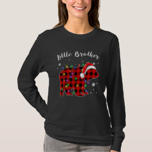 T-shirt Red Plaid Little Brother Bear Buffalo Famille Chri