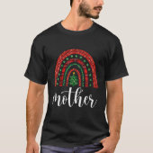 T-shirt Red Plaid Mother Rainbow Matching Family Group Chr (Devant)