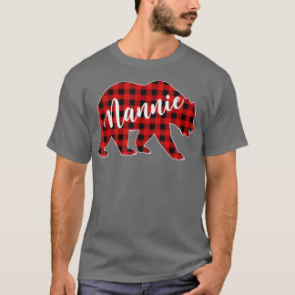 T-shirt Red Plaid Nannie Oear Correspondant Famille de Buf