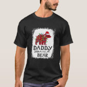 T-shirt Red Plaid papa ours Noël Arc-en-ciel Pyjama Matc (Devant)