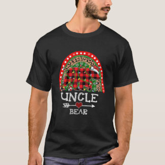 T-shirt Red Plaid Uncle Oear Noël Rainbow Pajama Matc