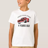 T-shirt Red Race Car fête d'anniversaire (Devant)