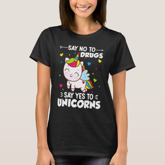T-shirt Red Ribbon Drug Week Dites Non Aux Drogues Dites O (Devant)