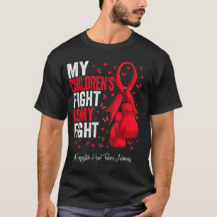 T-shirt Red Ribbon Enfants Congestive Défaillance Cardiaqu