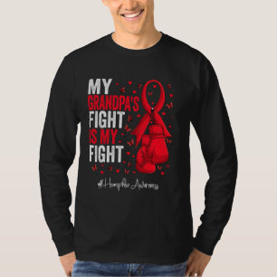 T-shirt Red Ribbon Grand-père Hémophilie sensibilisation