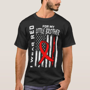T-shirt Red Ribbon Little Brother Sensibilisation aux mala