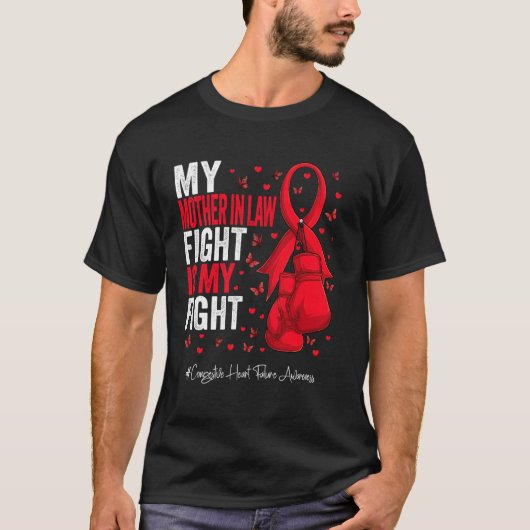 T-shirt Red Ribbon Mère en droit Défaillance cardiaque con (Devant)