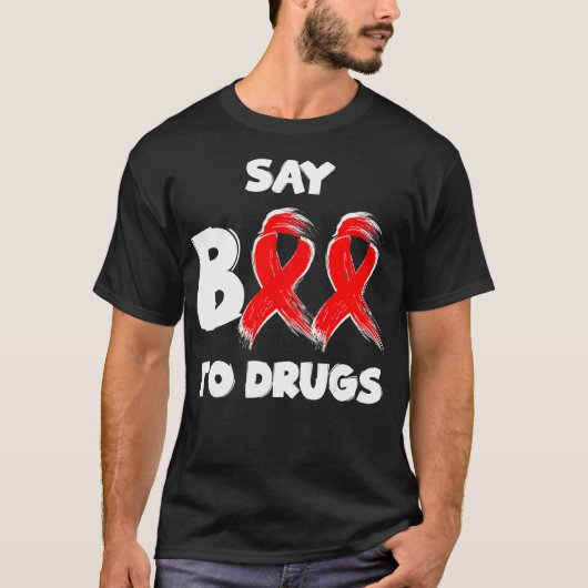 T-shirt Red Ribbon Week Say (Devant)