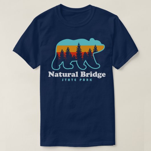 T-shirt Red River Gorge Kentucky Natural Bridge State Park (Design devant)