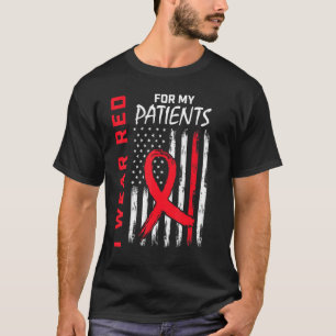 T-shirt Red RN Infirmières Patients Maladie cardiaque Sens
