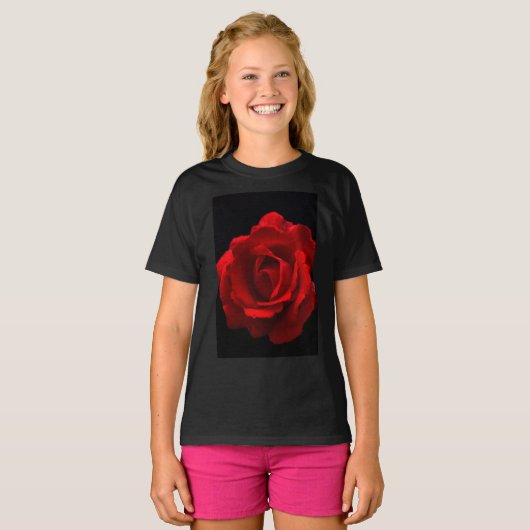 T-shirt Red Rose gccna (Devant entier)