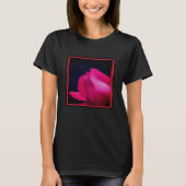 T-shirt Red Rosebud Raindrops (Devant)