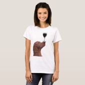 T-shirt Red Setter Chien Au Vin 2 (Devant entier)