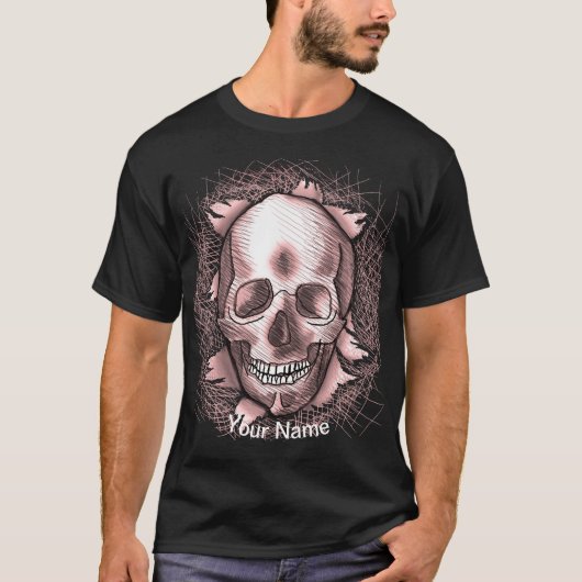 T-shirt Red Skull Ripper (Devant)