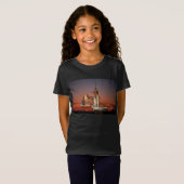 T-Shirt Red Sky for Space Shuttle Atlantis Launch (Devant entier)