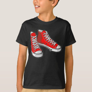 T-shirt Red sneakers