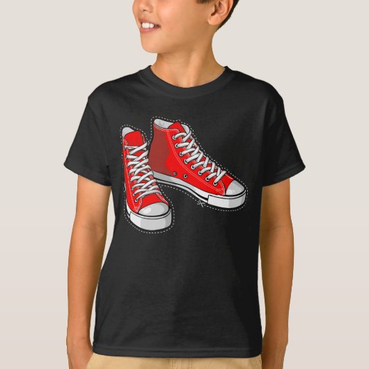 T-shirt Red sneakers (Devant)