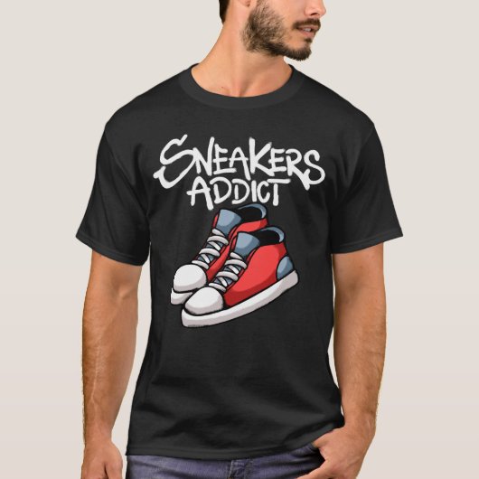 T-shirt Red Sneakers streetwear (Devant)