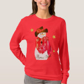 T-shirt Red Snowman migre (Devant)