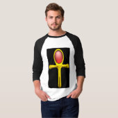 T-SHIRT RED TALISMAN / OR ANKH (Devant entier)