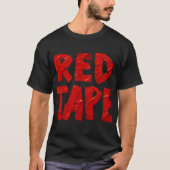 T-shirt RED TAPE Graphic – Bold Tape-Style Text DesT-Shirt (Devant)