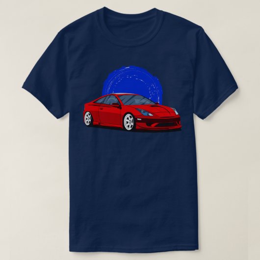 T-shirt Red Toyota Celica gts (Design devant)