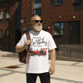 T-shirt Red Train Joyeux anniversaire "Votre nom"