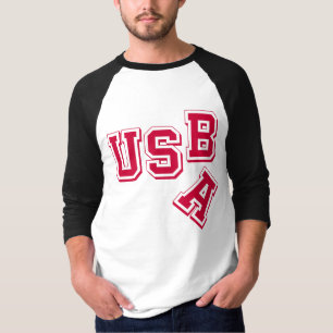 T-shirt Red USA-USB - Un empire déchiré - Style satirique