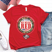 T-shirt RED VENDREDI Militaire Famille Soldat Nom Chien Ta