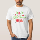 T-shirt Red Watermelon été 1er anniversaire, papa (Devant)