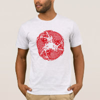 Red Whirling Koi Carp Fish Group Classic Homme's T