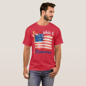 T-shirt Red White and Blueberries Patriot Freedom American (Devant entier)