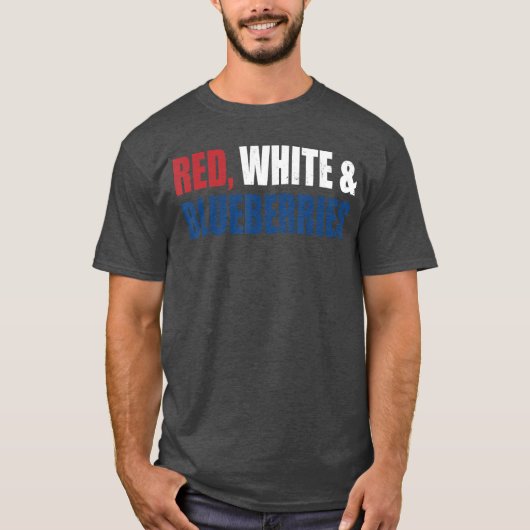 T-shirt Red White and Blueberries Patriot gift (Devant)