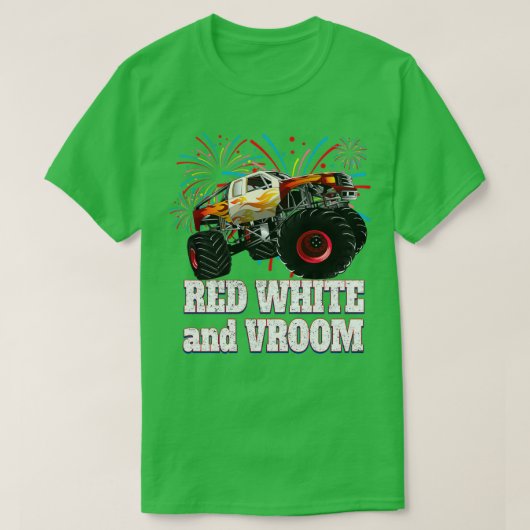 T-shirt Red White and Vroom 4th of July 2 (Design devant)