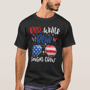 T-shirt Red White & Blue Cousin Crew 4 juillet Kids USA