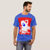T-shirt Red White Blue Gabbie the Ghost  (Devant entier)