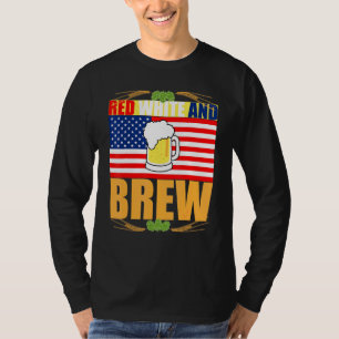 T-shirt Red White et Brew Patriotique américaine Merica US