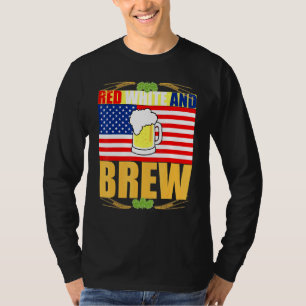 T-shirt Red White et Brew Patriotique américaine Merica US