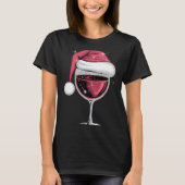 T-shirt Red Wine Gl Christmas Funny Christmas Xmas (Devant)