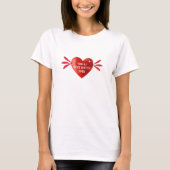 T-shirt Red Winging Heart Meilleur Match & Forever Love (Devant)