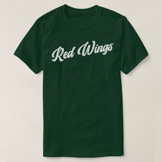 T-shirt Red Wings Retro Red Wings (Design devant)
