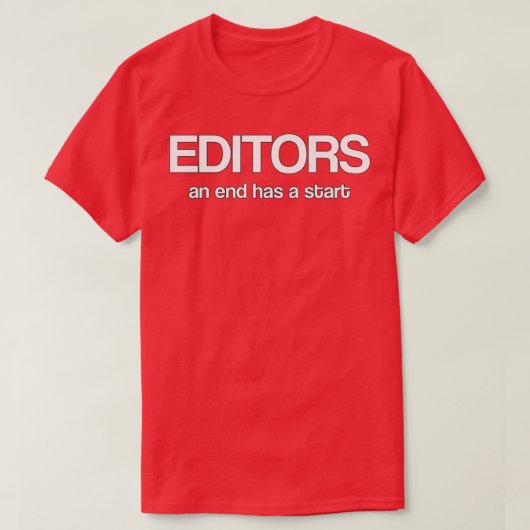 T-shirt rédacteurs une fin a un début (Design devant)