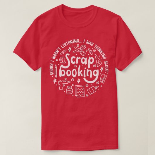 T-shirt Rédaction Drôle Dit Hobby Designer Scrapbooking (Design devant)