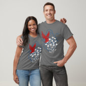 T-shirt Redbird et Bluets (foncés) (Unisexe)
