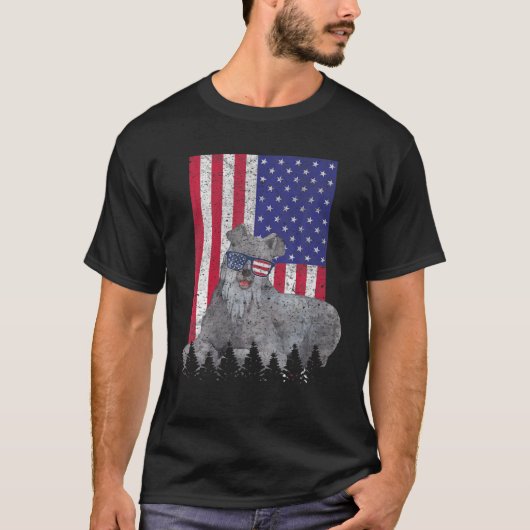 T-shirt Redbone Coonhound Chien patriotique USA Pride Amer (Devant)