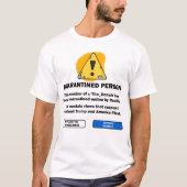 T-shirt Reddit la chemise de quarantaine de Donald (Devant)
