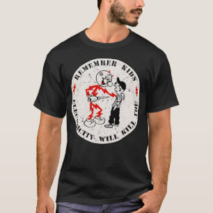 T-shirt Reddy Kilowatt se souviendra que l'électricité tue