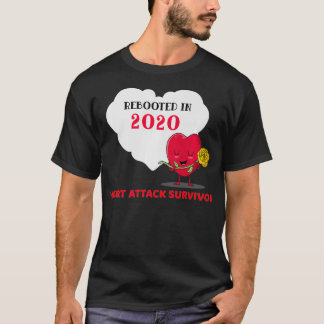 T-shirt Redémarré en 2020 Attaque cardiaque Survivor Idea